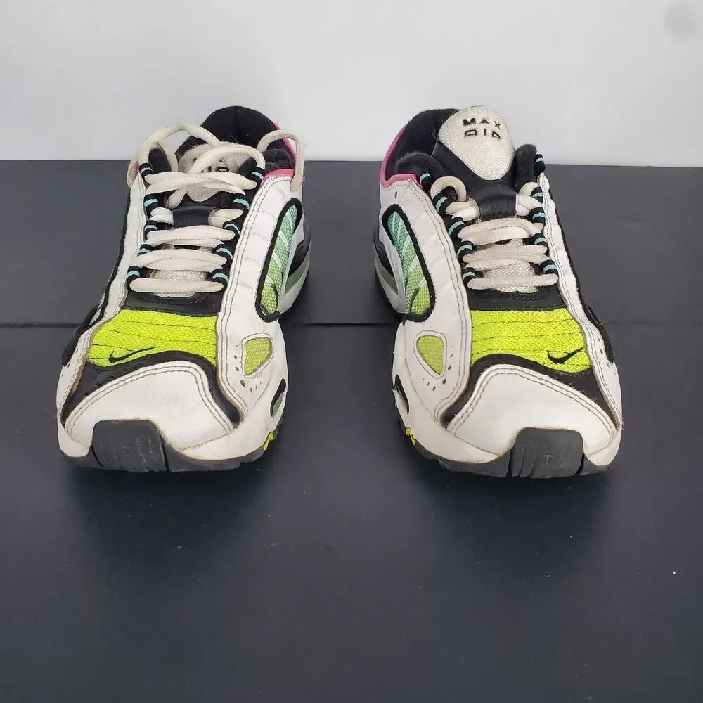 Nike Air Max Tailwind IV Shoes Youth Size 5Y White Volt BQ9810-102 GS Sneakers
